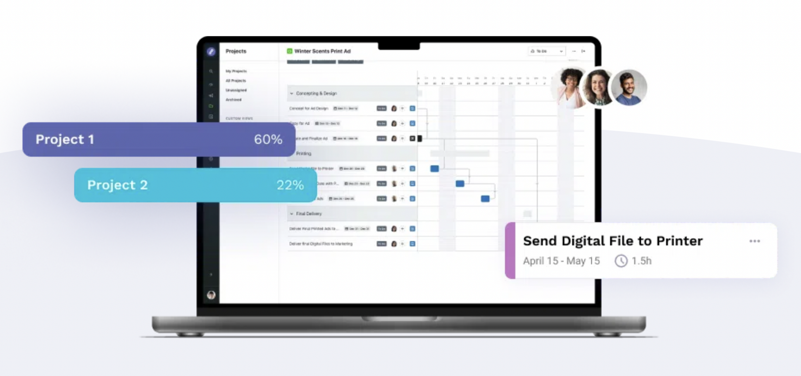 Graphic shows Lytho as an example of creative workflow software that can help businesses achieve creative leadership
