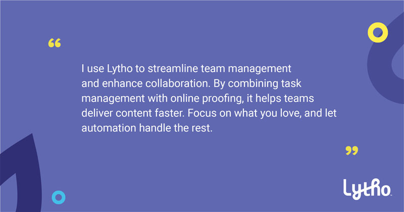 quote about G2 Best Project Management lytho