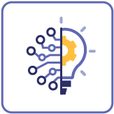 Icon depicting concept of artificial intelligence
