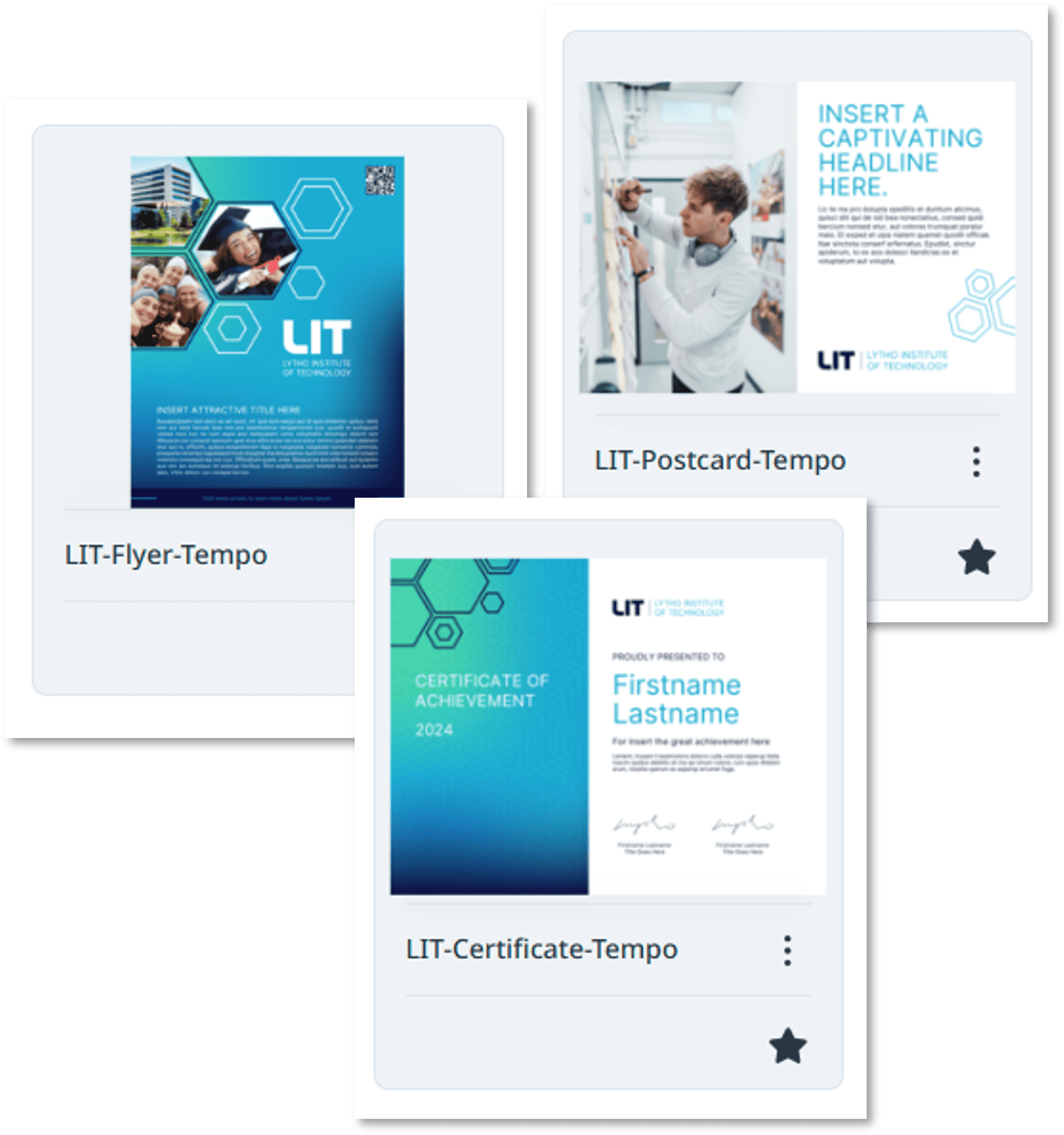 Tempo templates allow you to edit easily