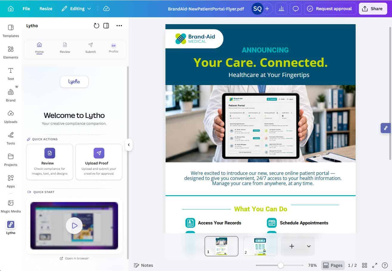 Lytho’s Canva integration