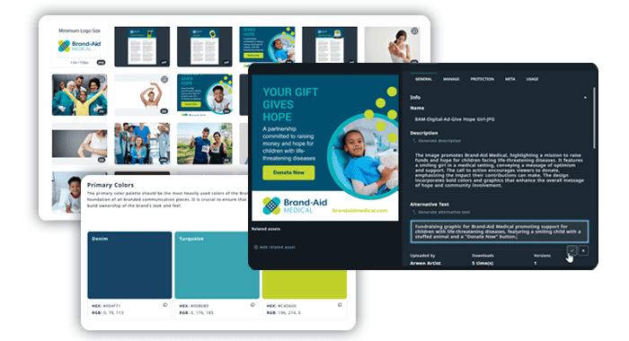 Lytho digital asset management screen shot