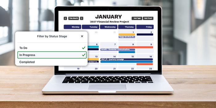 Financial services project managed in Lytho