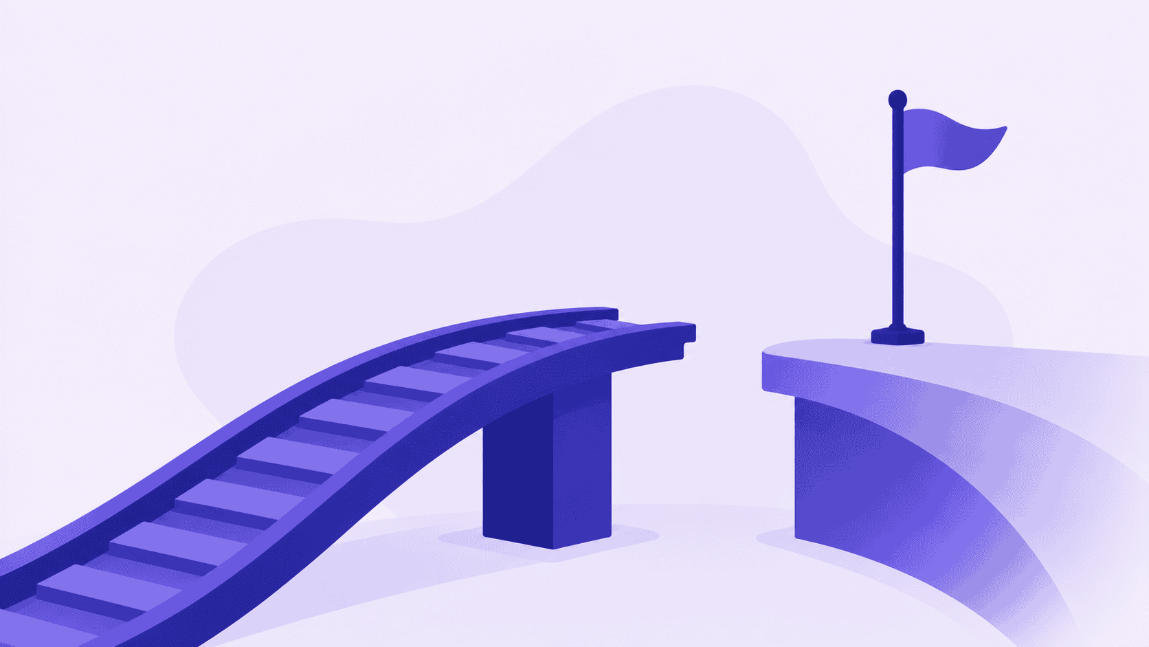 Illustration of a broken track.